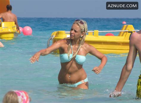 Sacha Parkinson Showing Her Breasts Bikini On Holiday In Ayia Napa