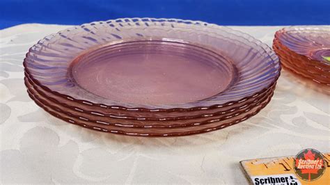 Pink Depression Glass - Plates (12) Variety 3 Sizes (SEE PICS!)