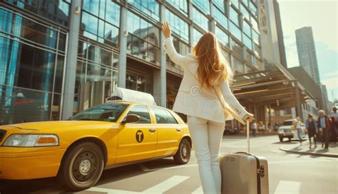 Taxi Car Waiting Arrival Passengers In Front Of Airport Gate Stock Image Image Of Passengers