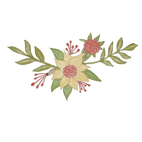 Decorative Flowers Watercolor 11994403 Png