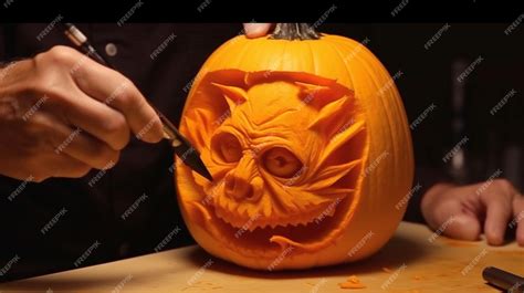 Premium Ai Image How To Carve A Pumpkin Step By Step