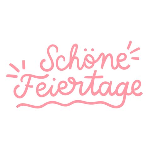 Schöne Feiertage Script Text Badge PNG & SVG Design For T-Shirts