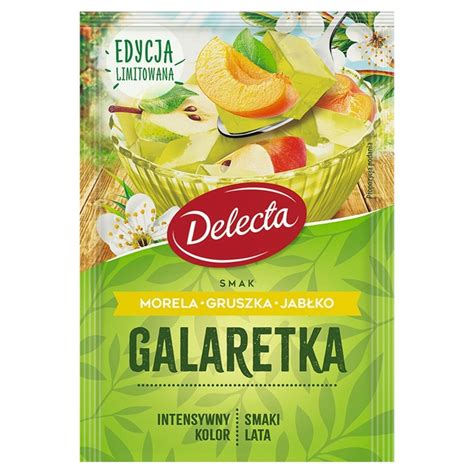 Delecta Galaretka smak morela gruszka jabłko 50 g Zakupy online z