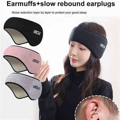 soundproof earmuffs  sleeping unisex ear warmer winter head band ski