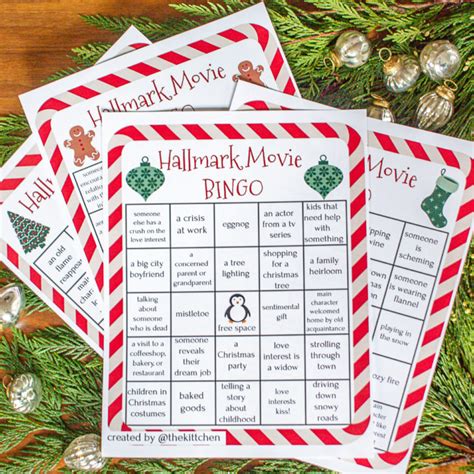 Holiday Movie Bingo | Christmas Movie Bingo | 6 Unique Bingo Cards