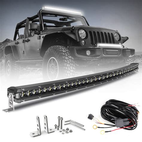 Braveway Led Light Bar Curved Inch Single Row Offroad Lighting