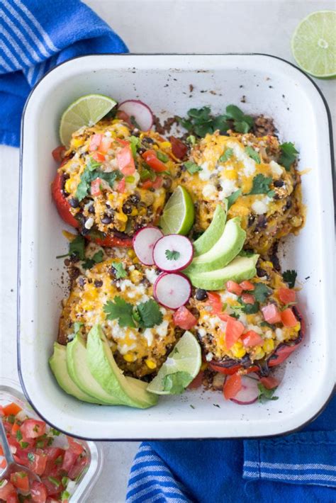 Black Bean And Quinoa Stuffed Peppers Sarcastic Cooking