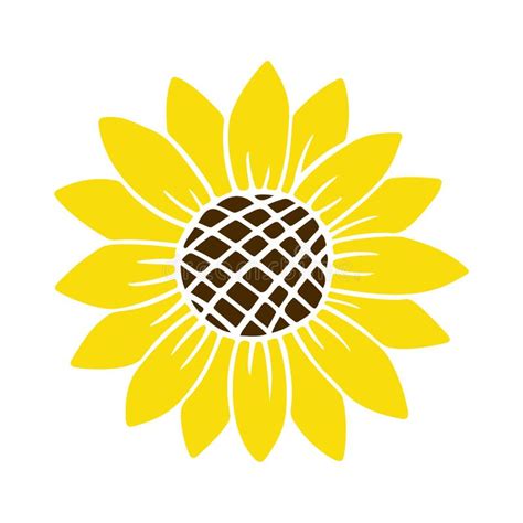 Girasol Icono Simple Ilustraci N Vectorial De Silueta De Flores