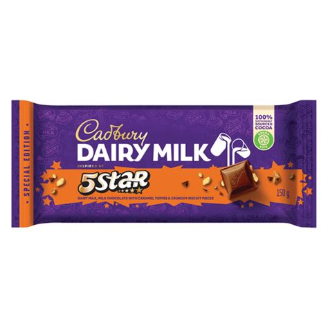 Cadbury Dairy Milk 5 Star 150g Pnp