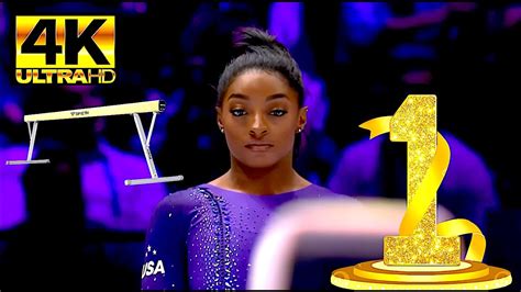 Simone Biles🇺🇸🥇balance Beam Event Final 2023 Antwerp Worlds Nbc 4k Youtube