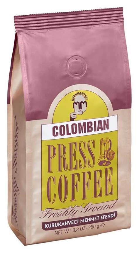 Mehmet Efendi Colombian Press Pot Filtre Kahve 250 Gr KURUKAHVECİ