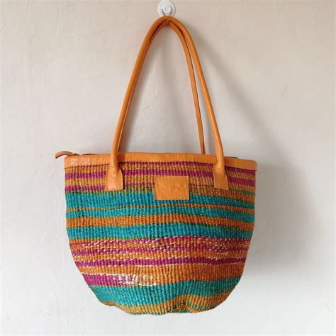 Kiondo Summer Sisal Bag Beach Bag African Sisal Bag Woven Etsy