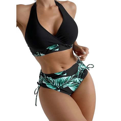 STRÓJ KĄPIELOWY BIKINI WYSOKI STAN PUSH UP KINI XL 13988078692 Allegro pl