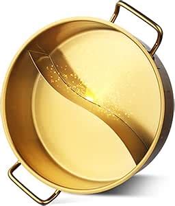 Hot Pot Shabu Shabu Hot Pot With Divider For Induction Cooktop Gas Stove Dual Sided Soup