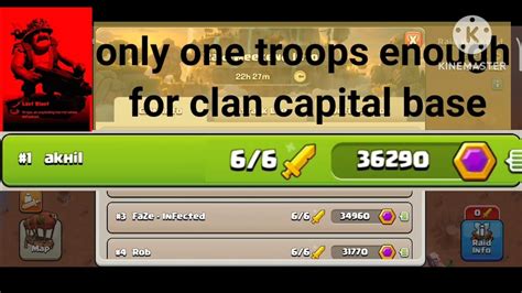 Highest Loot In Clan Capital Base Clash Of Clan Youtube