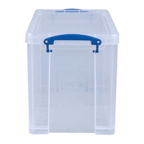 Really Useful Box® Plastic Storage Container With Built In Handles And Snap Lid 19 Liters 14 1