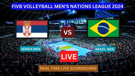 Serbia Vs Brazil Live Score Update Today Fivb Volleyball Men S