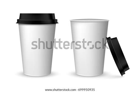 Blank Realistic Coffee Cup Mockup Realistic Stock Vector Royalty Free