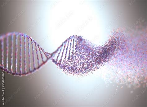 Oxidative DNA Damage Genetic Disorder Molecular Structure Stock