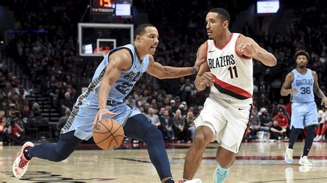 Grizzlies Vs Trail Blazers Memphis Grabs First Win