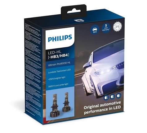 Philips LED HB3 4 Ultinon Pro9000 HL Autolampen Nl Autolampen Nl