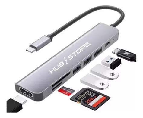 Adaptador Usb C Hub Para Macbook Pro Air Hdmi K