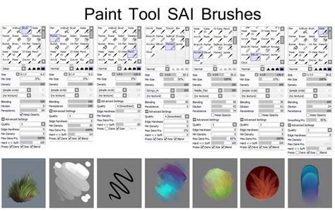 Pinceles Para Paint Tool Sai Gu A Completa