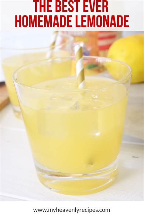 The Best Ever Easy Lemonade Recipe My Heavenly Recipes