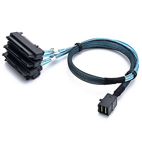 CableDeconn sff-8643 interno mini SAS HD to (4) connettori con sff-8482 ...