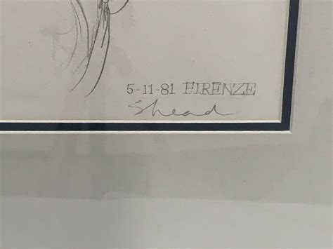 Original Pencil Drawing Sleeping Nude Signed By Gary Shead