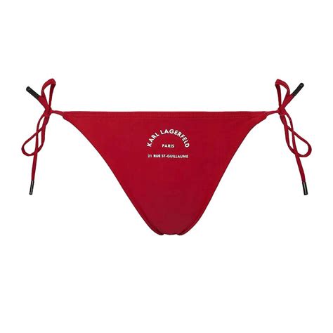 Ženski kupaći donji deo Karl Lagerfeld string bikini bottoms w logo