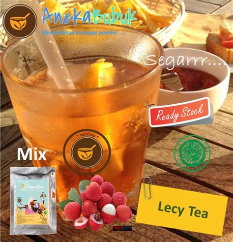 Bubuk Minuman Rasa Lecy Tea 1kg Serbuk Minuman Rasa Teh Leci Lychee