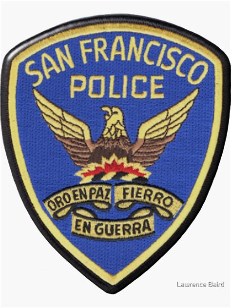 Sfpd Sticker For Sale By Lawrence Baird Redbubble