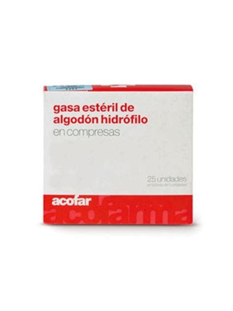 Gasa Esteril Algodon Hidrofilo Compresas Acofar