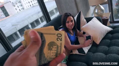 Slutty Slim Brunette Babe With A Cute Round Ass Doesn T Mind Having Some Fun With Her Step Bro