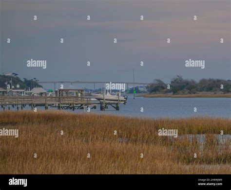 This Wetlands Marsh Is Part Of The Seaside Town Of Sunset Beach In