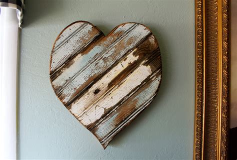 Wooden Heart Wall Hanging Wall Art French Country