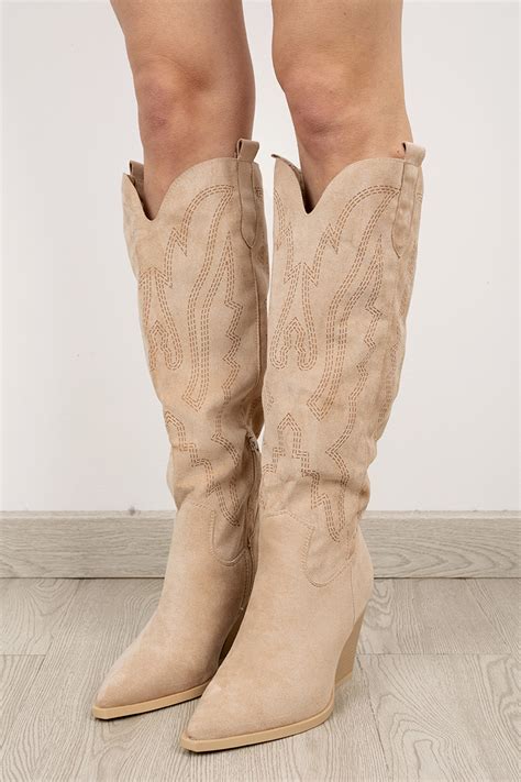 BOTA COWBOY ALTA BEIGE Inlovewith