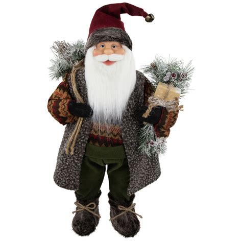 Northlight 24 Country Rustic Santa Claus Christmas Figure Walmart