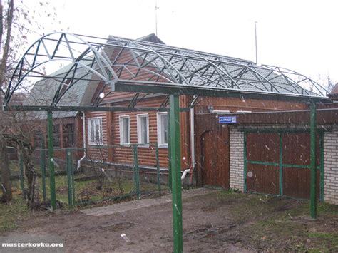 Автомобильный навес из поликарбоната г. Павловский Посад » Мастерская ...