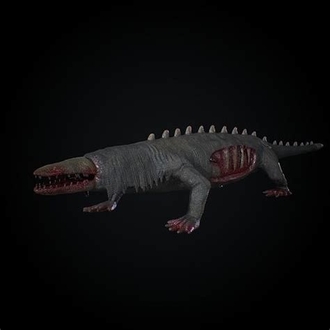 3d Model Scp 682 Vr Ar Low Poly Cgtrader