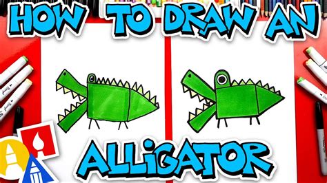 How To Draw An Alligator Youtube