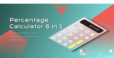 Percentage Calculator – 6 different percent calculators online