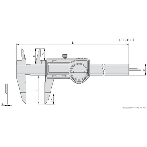 Ac Accud Dual Scale Digital Blade Caliper Select Collins Tools