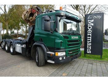 Scania P X Tridem Mit Schrottkran Hook Lift Truck From Netherlands