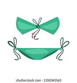 Bikini Sexy Swimsuit Strings Vector Illustration Stock Vector Royalty Free 1350345563