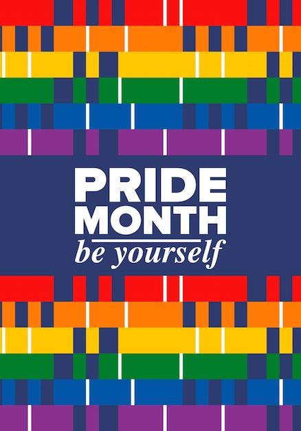 Premium Vector Lgbt Pride Month In June Lesbian Gay Bisexual Transgender Lgbt Flag Rainbow