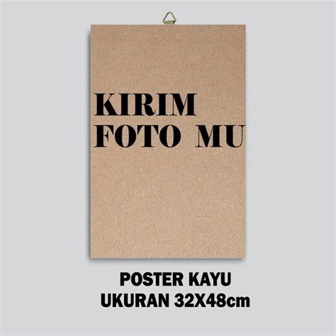 TERMURAH POSTER KAYU CUSTOM UKURAN JUMBO CETAK FOTO FOTO