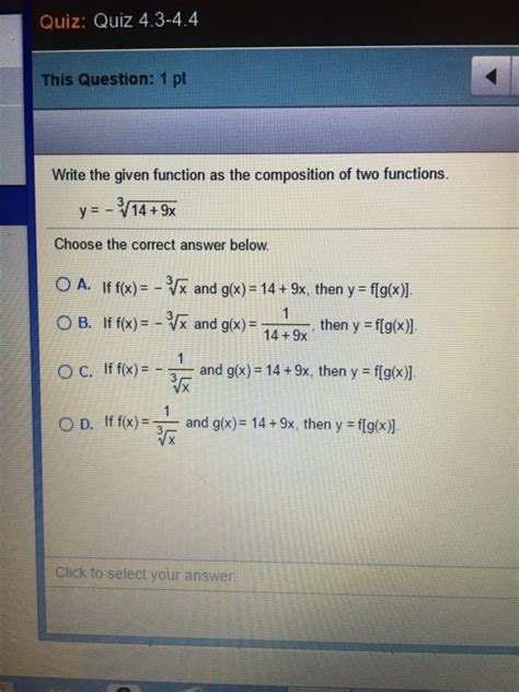 Solved Write The Given Function As The Composition Of Two Chegg