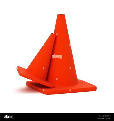 Reflective Cones Cut Out Stock Images And Pictures Alamy